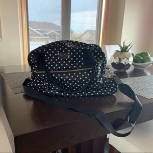 KATE SPADE NEW YORK OVERNIGHT NYLON BAG POLKA DOT